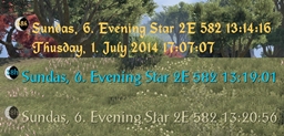 Clock - Tamriel Standard Time