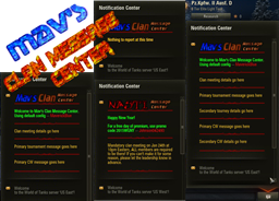 Mav's Clan Message Center