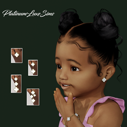 Luxe Clover Earrings - Toddlers logo