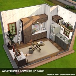 Woody Laundry Room