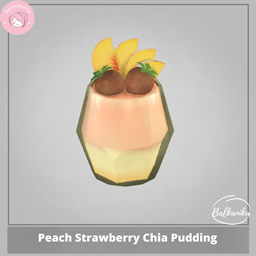Peach Strawberry Chia Pudding