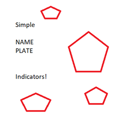 Simple Name Plate Indicators