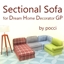Fabric Sectional Sofa set  for Dream Home Decorator pack logo