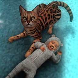 (ParisSimmer) - My hooman sibling