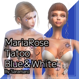 MariaRoseTatoo-Blue＆White logo