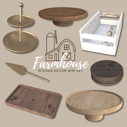 Sims4Luxury - Farmhouse Kitchen - Decor mini set logo