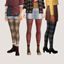 Plaid Pattern Tights logo