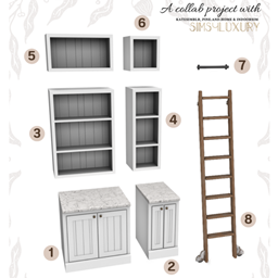 Sims4Luxury - The Farmhouse Kitchen - Modular concept