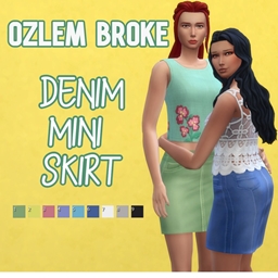 Denim Mini Skirt BGC project image