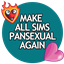 Make All Sims Pansexual Again (Exploring Version) logo