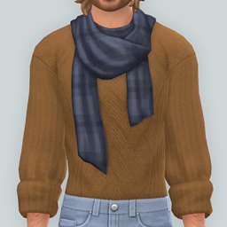 QICC - Whitman Sweater Tucked-in with Scarf