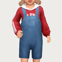 clio overalls - toddler logo