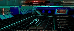 Tron style Hangar logo