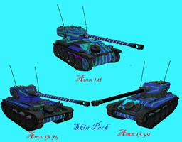 AMX 12t, 13 75, 13 90 skins pack logo