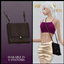 Leather Clutch Bag (Acc Rings) logo