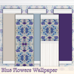 Blue Flowers Wallpaper logo