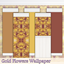 Gold Flowers Wallpaper logo