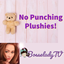 No Punching Plushies logo