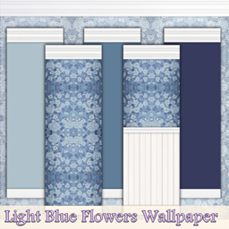 Light Blue Flowers Wallpaper logo