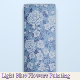 Light Blue Flowers Painting logo