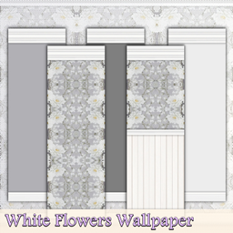 White Flowers Wallpaper logo