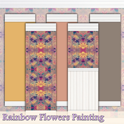 Rainbow Flowers Wallpaper logo
