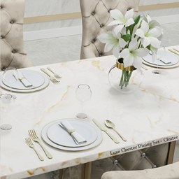 Luxe Chester Dining Set Part.2 - Decor / Clutter