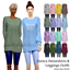Danica sweatshirt & leggings outfit logo