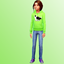 Realistic skinny jeans logo