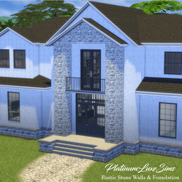 Rustic Stone Walls & Matching Foundation