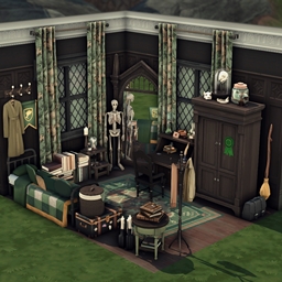 Slytherin inspired bedroom