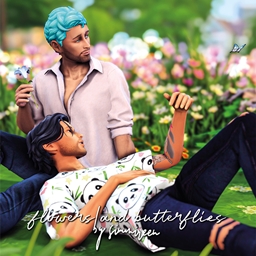 [simmireen] flowers and butterflies