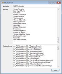 SC2 Galaxy Code Generator Tutorial Visual Studio .Net