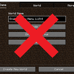 Disable New Create World Menu - Forge