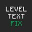 Level Text Fix