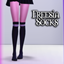 Freesia Socks (Distorted Dusk Collection) logo