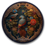 Classic Bird Round Dance Rug #14 Samtuse963 logo