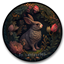 Classic Bunny Round Dance Rug #18 Samtuse963 logo