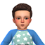 Infant Short Spiky Hair logo