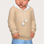 bunny hoodie - toddler logo