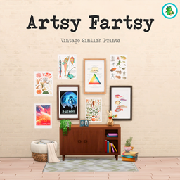 Artsy Fartsy Vintage Simlish Art Posters logo