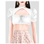 Hazel Crop Top with Puff Sleeves logo