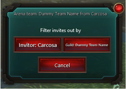Invite Filter