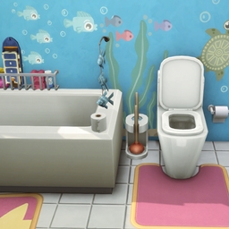 Ocean Themed Kids Bathroom