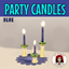 Party Candles  2 - Blue logo