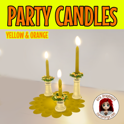 Party Candles 5 - EASTER Yellow Orange project image