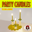 Party Candles 5 - EASTER Yellow Orange logo