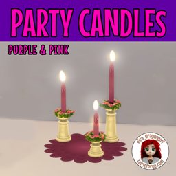 Party Candles 4 - Purple & Pink project image