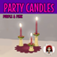 Party Candles 4 - Purple & Pink logo