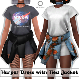 HARPER DRESS WITH TIED JACKET